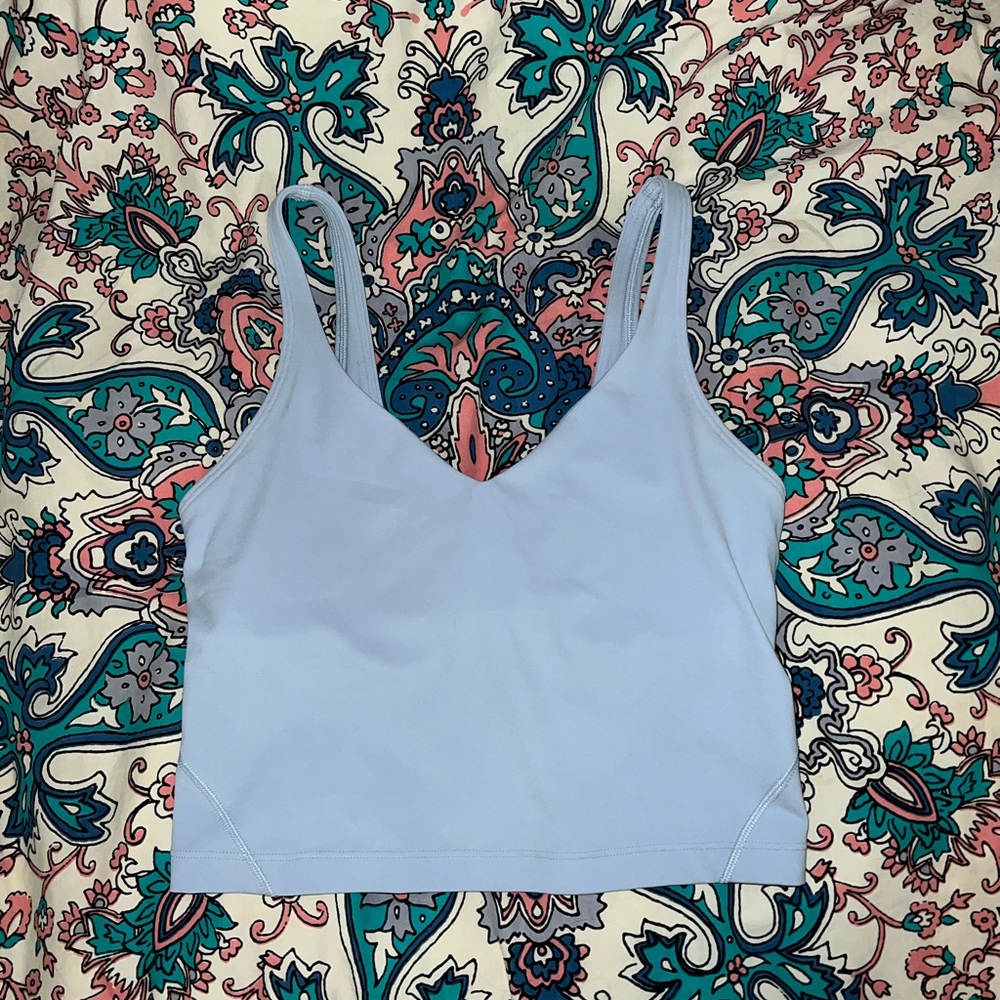 Lululemon Blue Linen Align Tank Size 4